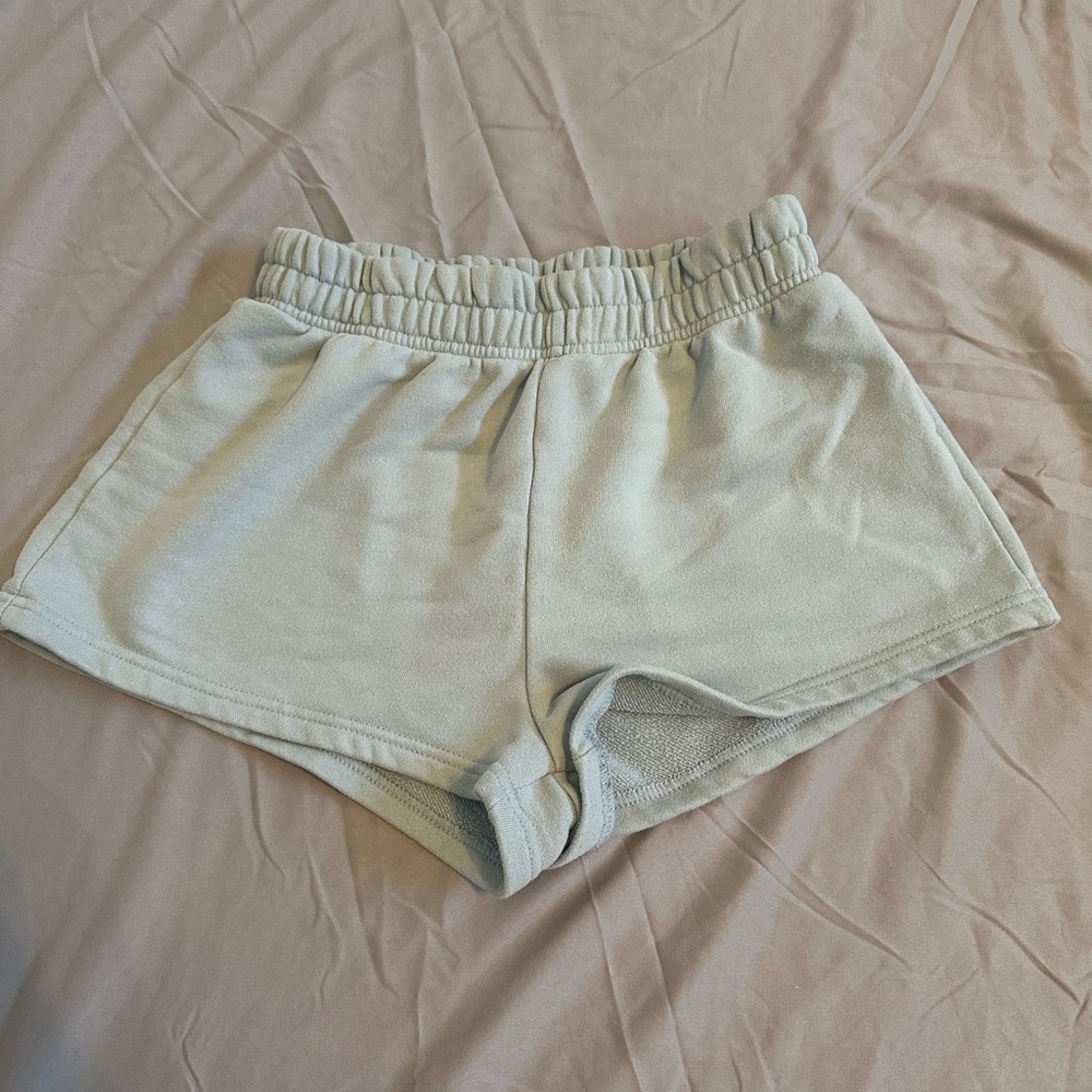 SHEIN Light Blue Shorts with Elastic Waistband